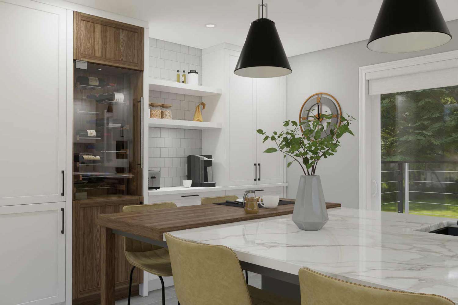 design de cuisine avec armoire cellier