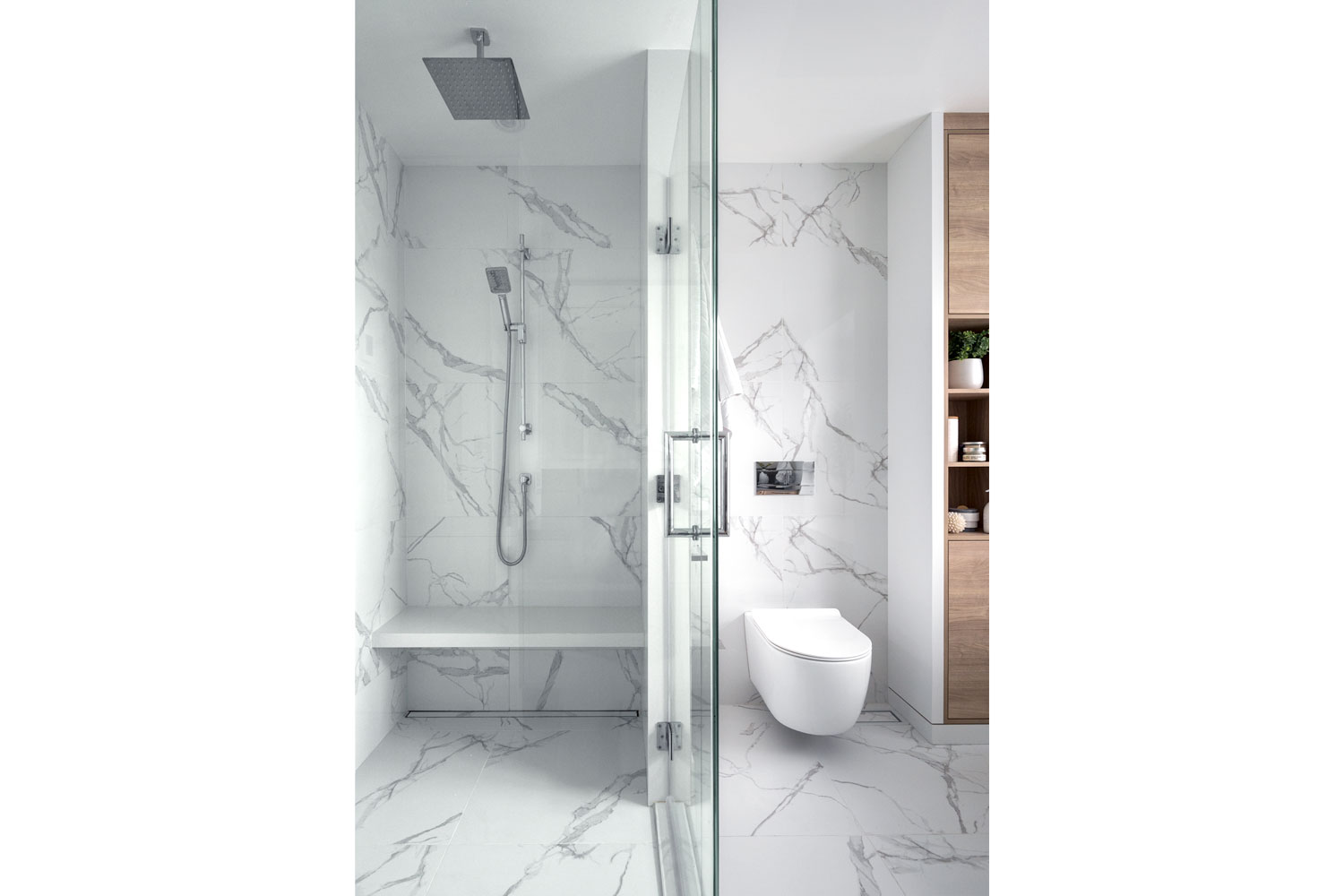 design-douche-marbre-banc-integre